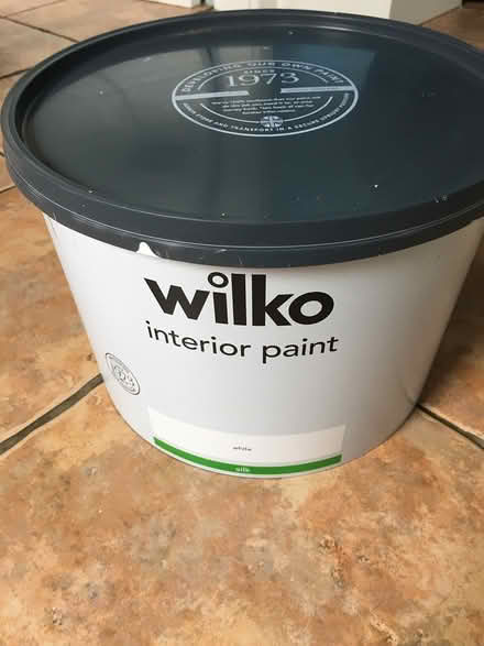 Photo of free Approx 2L Wilko White Silk Paint (LE7 9 Scraptoft) #1
