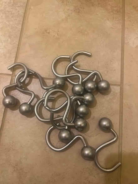 Photo of free Shower hooks 12 brushed nickel ball (Middletown) #1