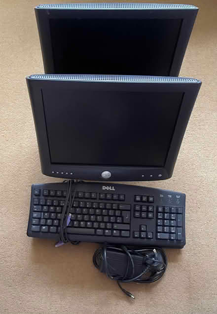 Photo of free Dell 2 Screens & 2 Keyboards for computer. (Southdown AL5) #1