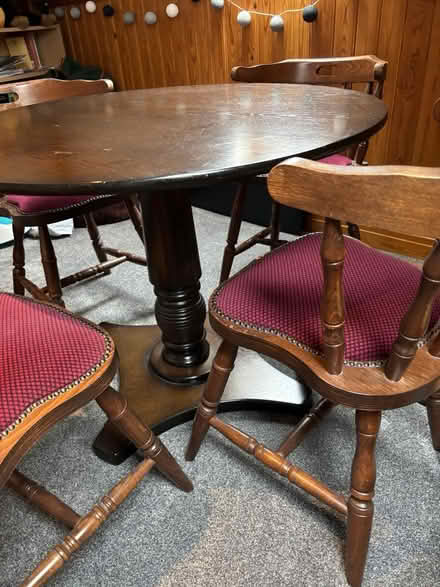 Photo of free Pub style table and 4 chairs (Norton Lees S8) #3
