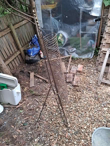 Photo of free Rusty cd rack for climbing plants? (Cowfold) #2