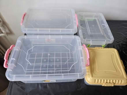 Photo of free plastic storage boxes (Swiss cottage NW3) #1