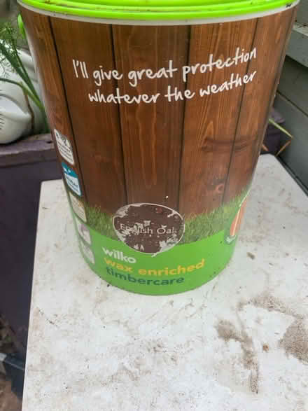 Photo of free English Oak fence stain (Pleasley, Mansfield NG19) #1