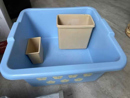 Photo of free Kitchen sink bucket & caddy (Letchworth) #1