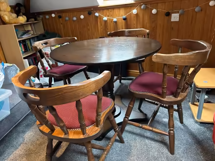 Photo of free Pub style table and 4 chairs (Norton Lees S8) #1
