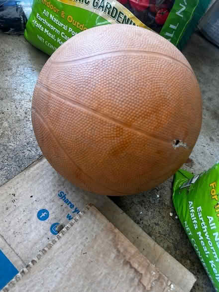 Photo of free Basketball that is flat (Downtown Sunnyvale) #1