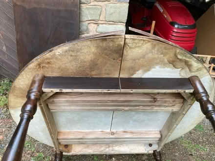Photo of free Water damaged wooden ext table (Cradley WR13) #4