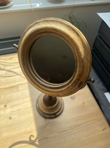 Photo of free Freestanding mirror 5 inches 13cm across (Amersham Common HP7) #1