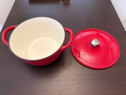Photo of free dutch oven, 6 quart red enamel (central Ann Arbor) #2