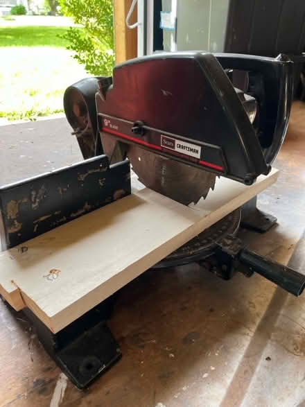 Photo of free Craftsman 9” miter saw (86 west prospect st) #1