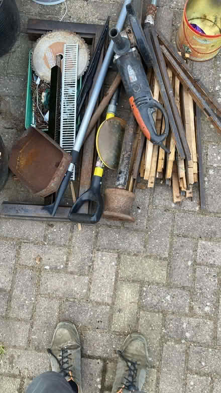 Photo of free Scrap metal incl old filing cabinet, fireplace surround, etc (GU14) #2