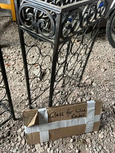 Photo of free Side table & wine rack & glass top (auchterarder PH3) #2
