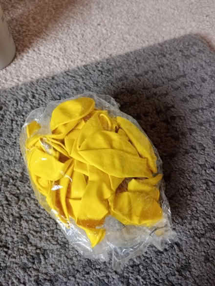 Photo of free Bag of yellow balloons (Chorlton Manchester) #1