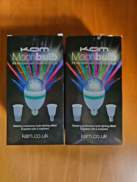 Photo of free Two disco lightbulbs (Bloxham OX15) #1