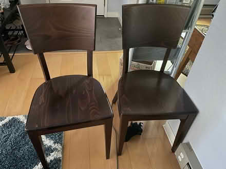 Photo of free 2 dining chairs (Marina Bay, Richmond) #1