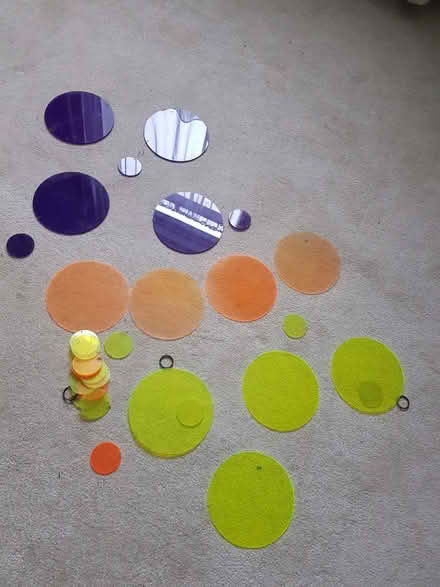 Photo of free Coloured perspex hanging circles (Eastbourne BN21) #1