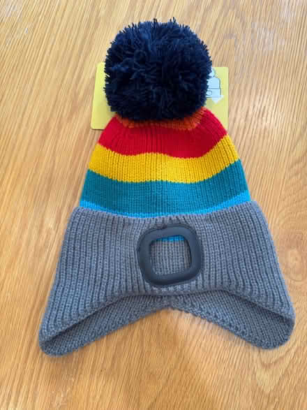 Photo of free Kids stripy beanie hat (Woodley RG5) #1