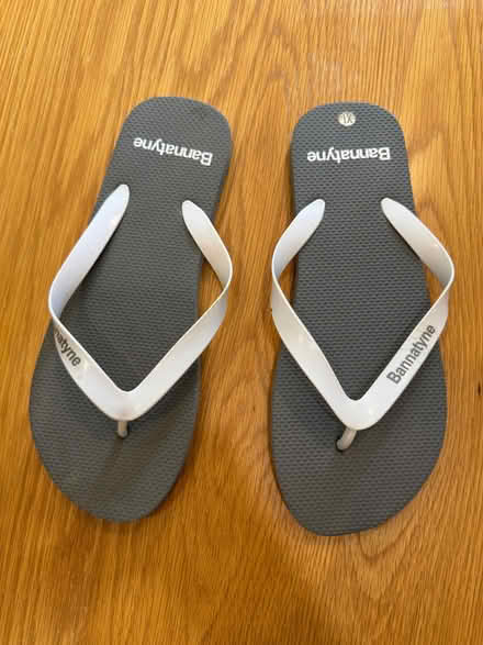 Photo of free Grey flip flops XL (Woodley RG5) #1