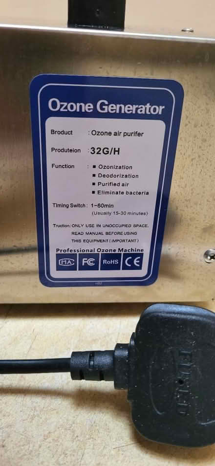Photo of free Professional Ozone air purifier (Neilston) #1