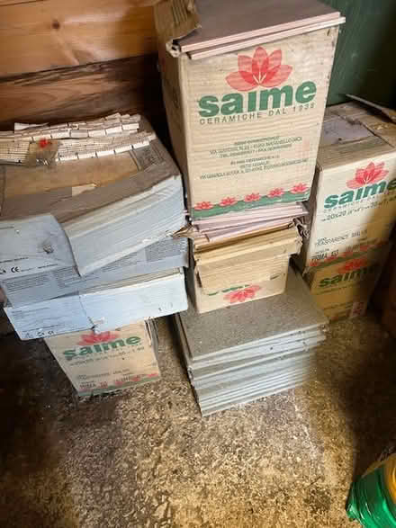 Photo of free Italian Ceramic Lilac Tiles (Stevenage SG2) #1