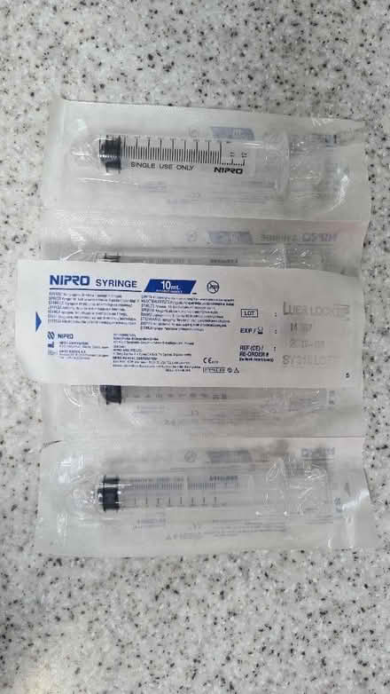 Photo of free 5x 10ml syringe (Weston Park) #1