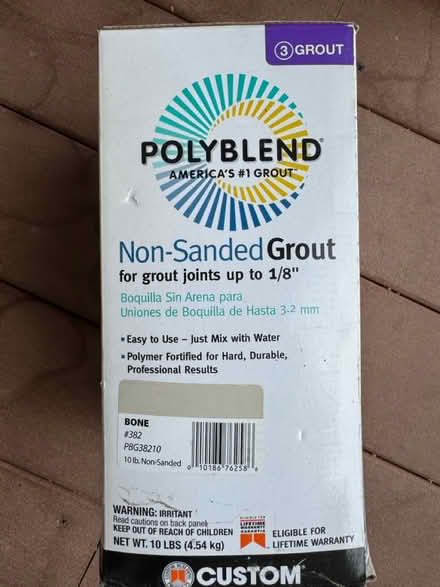 Photo of free Non sanded grout Bone- unopened (Mountain View Shoreline West) #1