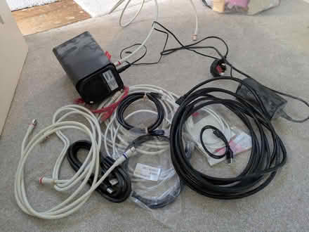 Photo of free Assortment of cables and router (Terenure) #1