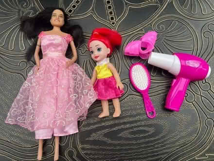 Photo of free Two different size dolls + hair styling pretend play (Surbiton KT6) #1
