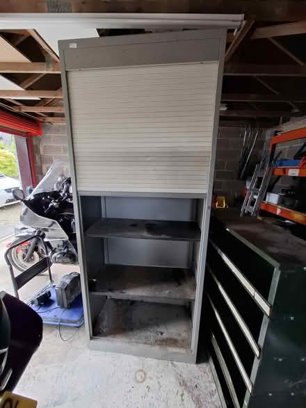 Photo of free Roller Fronted Metal Cabinet (Utley BD20) #2