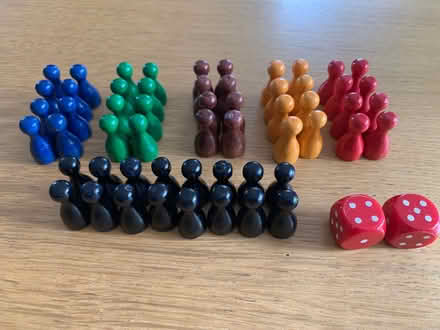 Photo of free Wooden games pieces and dice (Mannings Heath) #1