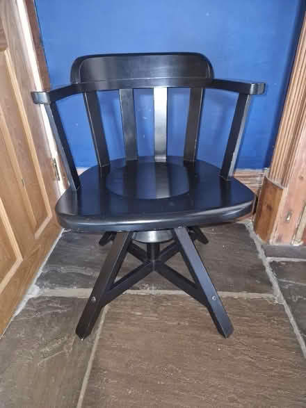 Photo of free Wooden swivel chair (Ossett WF5) #1