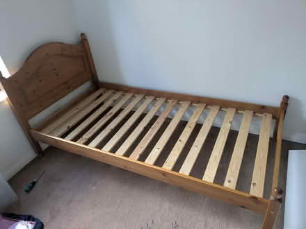 Photo of free Solid pine single bed + mattress (yorkhill G3) #3