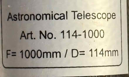 Photo of free 4-1/2” Telescopes (Chelmsford) #1