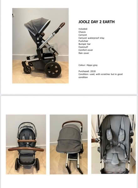 Photo of free Buggy / pram - Brand Joolz (NW8) #2
