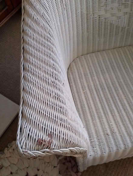 Photo of free White wicker chair (Eastbourne BN20) #3