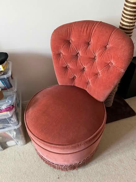 Photo of free Pink plush chair (Maidstone ME16) #1