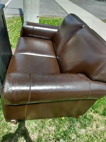 Photo of free Couch & Cabinet (Near Baseline Rd. & Clyde Ave.) #1