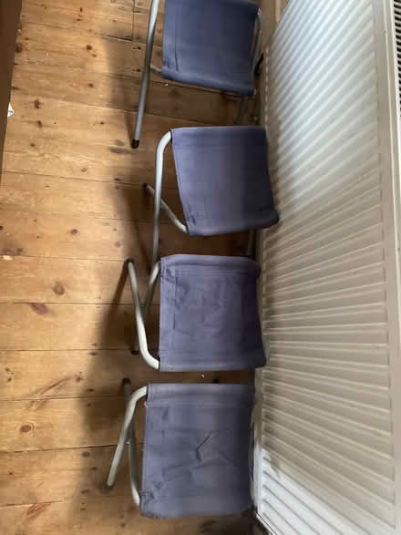 Photo of free 4 folding camping stools (New Malden KT3 4) #1