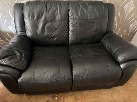 Photo of free Leather sofa (Seaton Delaval NE25) #1