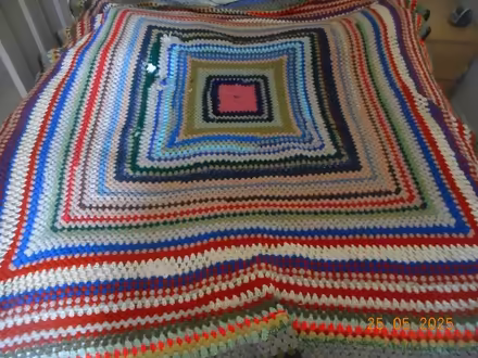 Photo of free Knitted throw 190 x 190cm (Broomhill, G11) #1