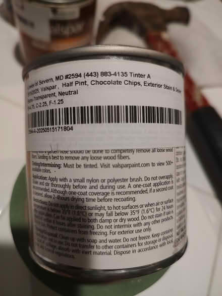 Photo of free 7oz. Valspar Stain (Odenton) #3