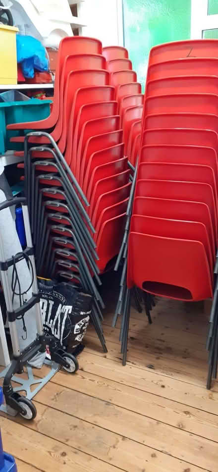 Photo of free Red plastic chairs (Chesham HP5) #1