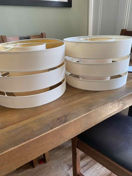 Photo of free 2 x cream lampshades (Stannington S6) #1