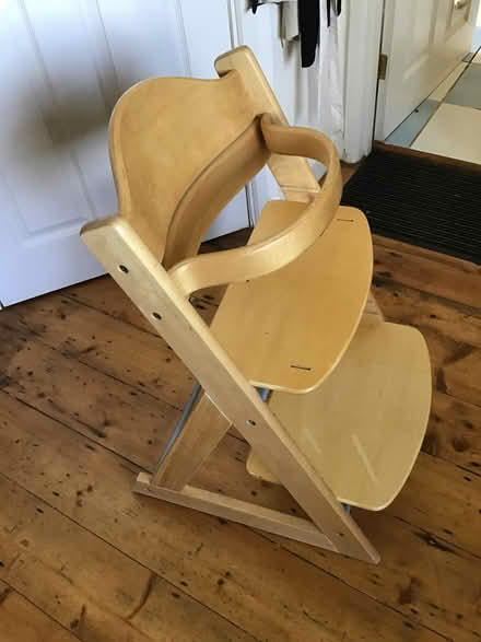 Photo of free Wooden high chair, grows with the child (Malvern Wells WR14) #1