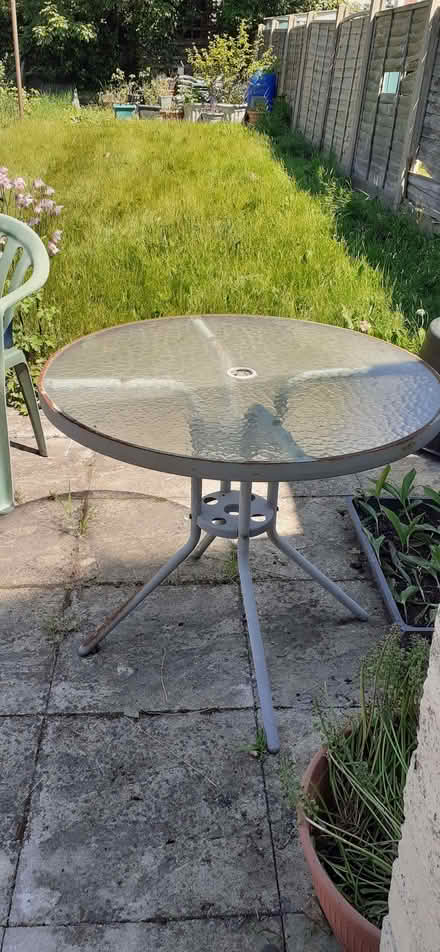 Photo of free Glass topped garden table (Hasland S41) #1