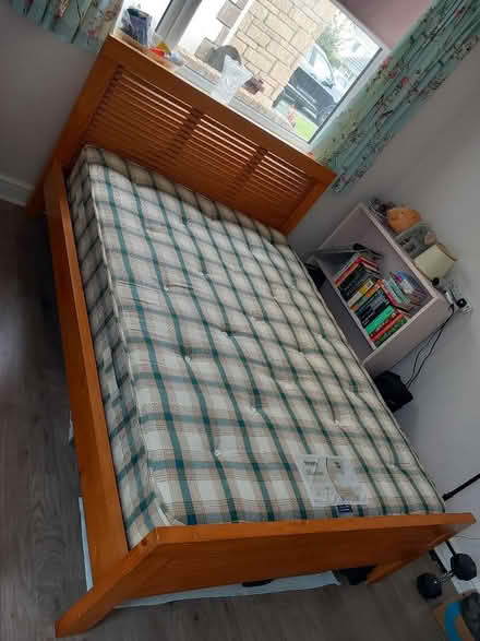 Photo of free Double Bed Frame and Mattress (St. Agnes TR5) #1