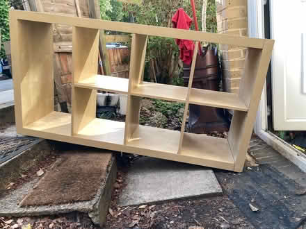 Photo of free IKEA Kallax shelving unit, shabby (Hendon, London NW4) #1
