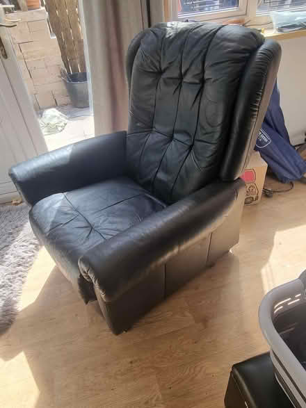 Photo of free Black rise & recline chair (Osmaston derby) #3