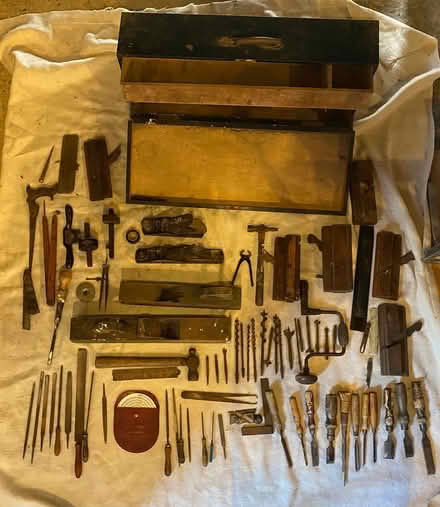 Photo of free A bundle of old carpenter’s tools (GU46 7RR) #1