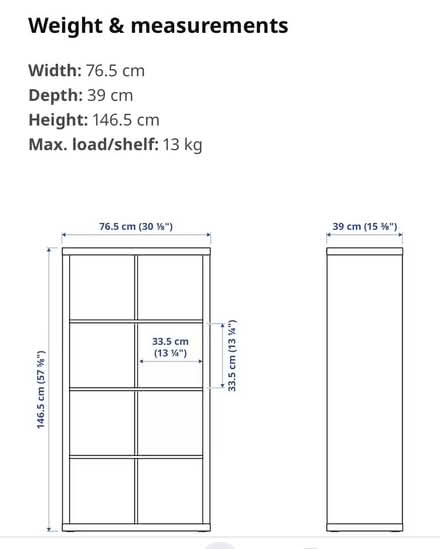 Photo of free IKEA Kallax shelving unit, shabby (Hendon, London NW4) #3